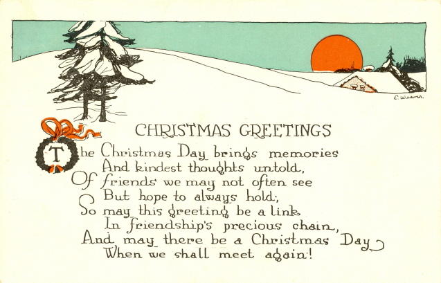 Merry Christmas Greetings Poem